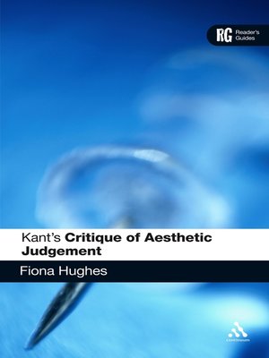 cover image of Kant's 'Critique of Aesthetic Judgement'